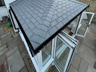 roof with tiles and open windows showcasing modern design