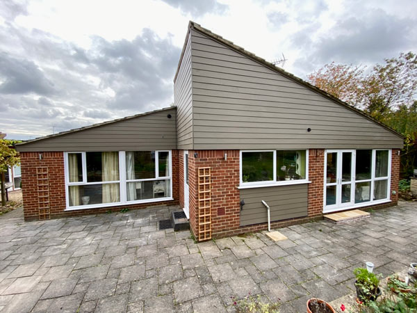 A house with new cladding