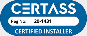 CERTASS certified installer badge