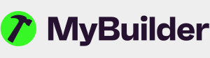 MyBuilder logo featuring a hammer icon